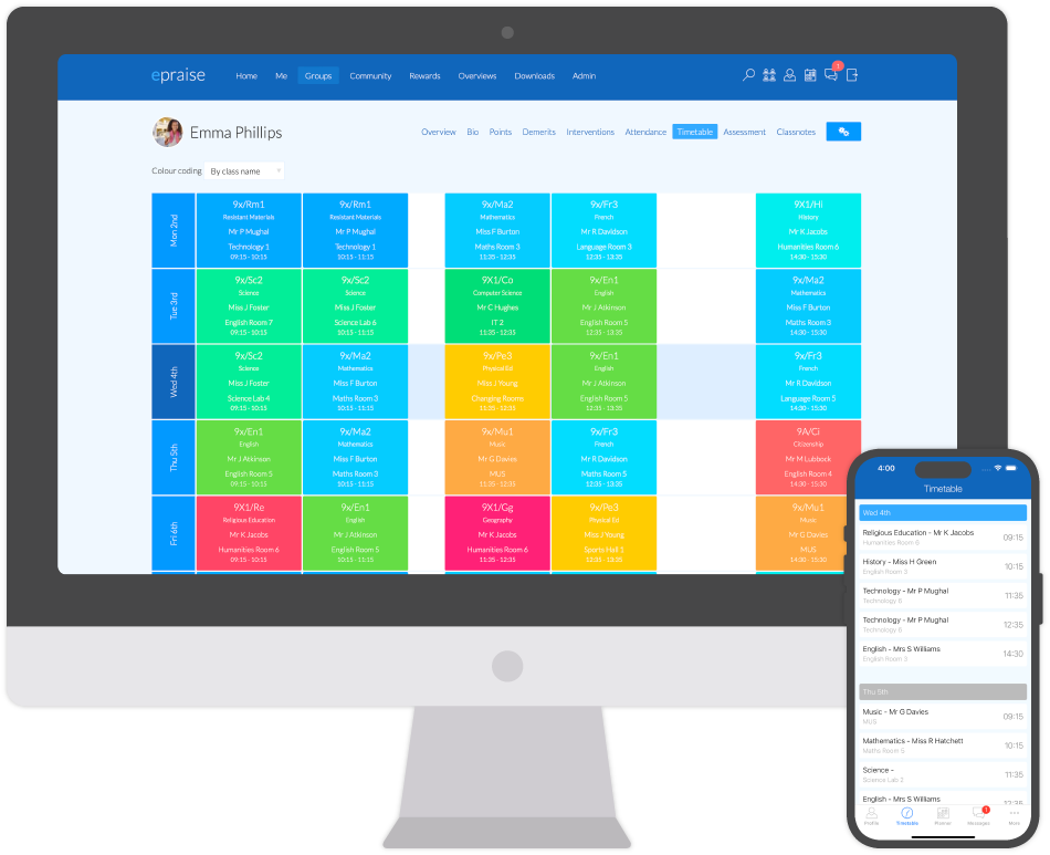 Updated timetables